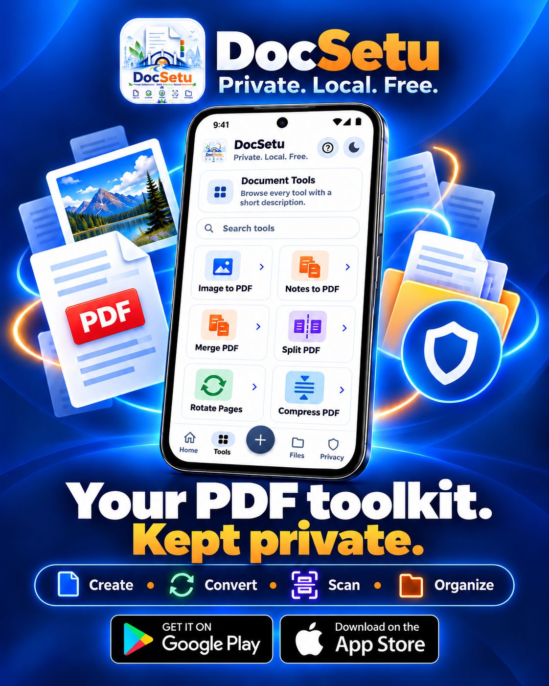 DocSetu private PDF toolkit